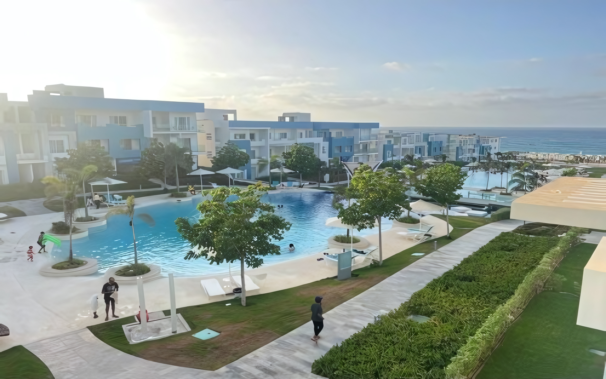2 bedroom in fouka bay Sea & pool view — photo 4
