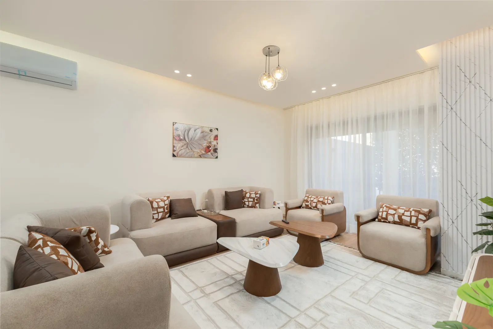 Glass-Door Bedrooms on the Lawn — 2-Bedroom Apartment, New Cairo