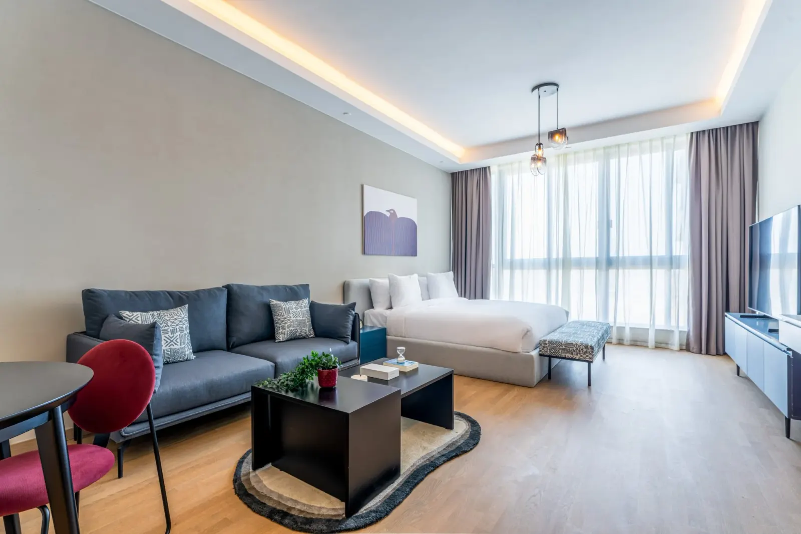 Sh.Zayed Aeon Towers Studio w/ Balcony
