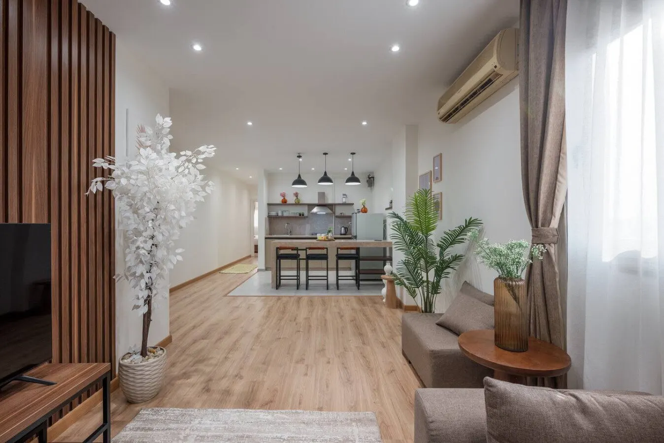 Nasr City 2-Bedroom with Breakfast Bar and Pendant Lights