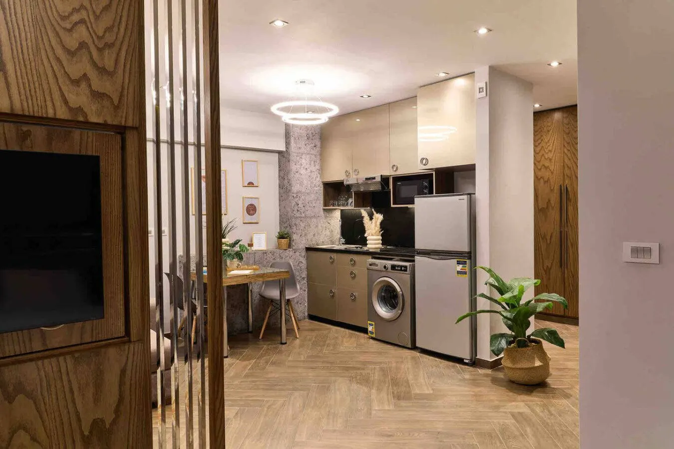Spacious Nasr City Studio with Herringbone Floors, Abbas El Akkad