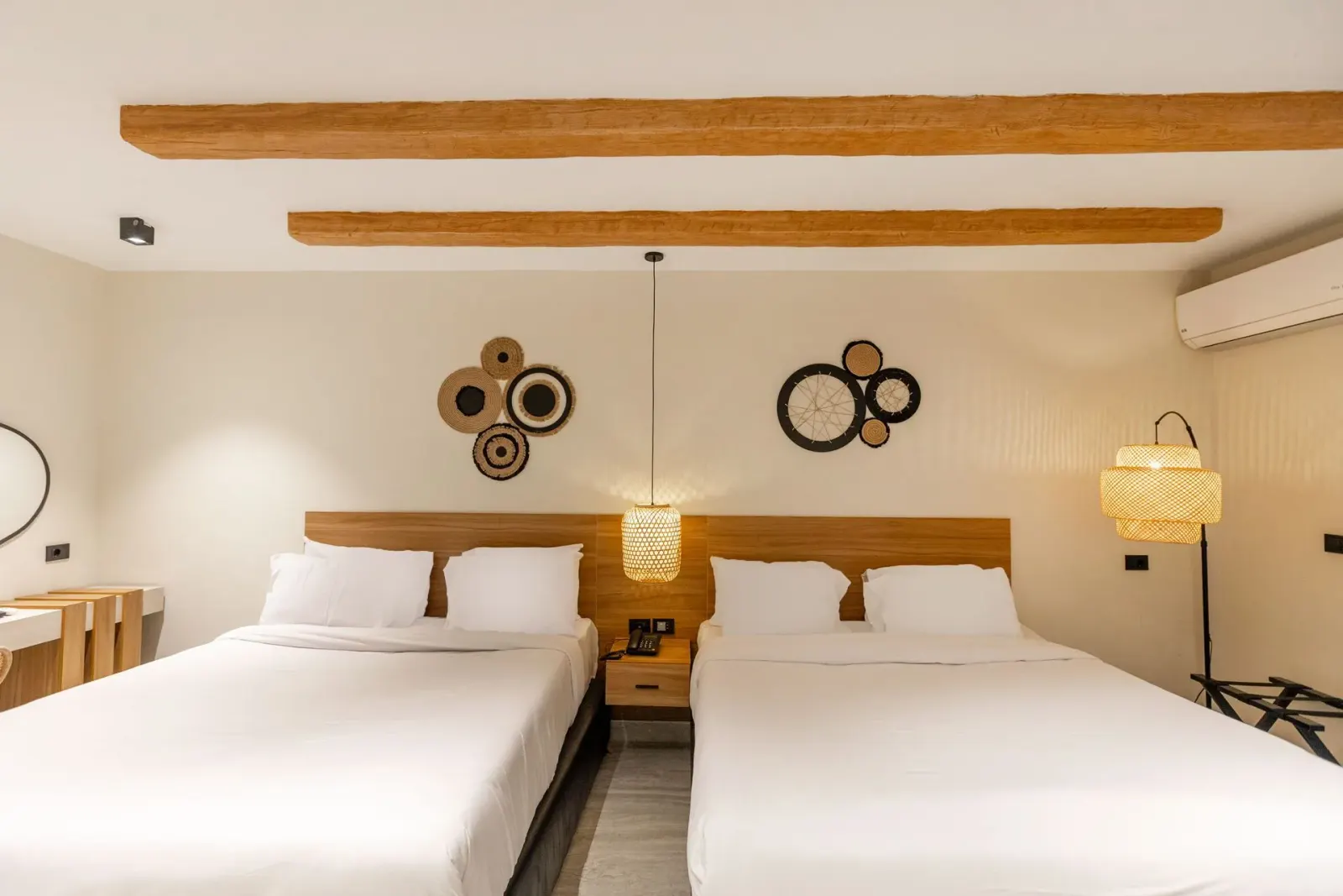 Twin Room with City View — La Boutique Hotel