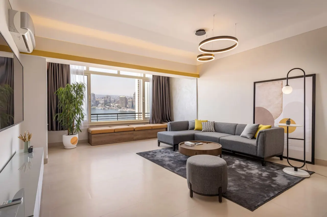 Two-Bedroom Apartment with Nile View and Balcony
