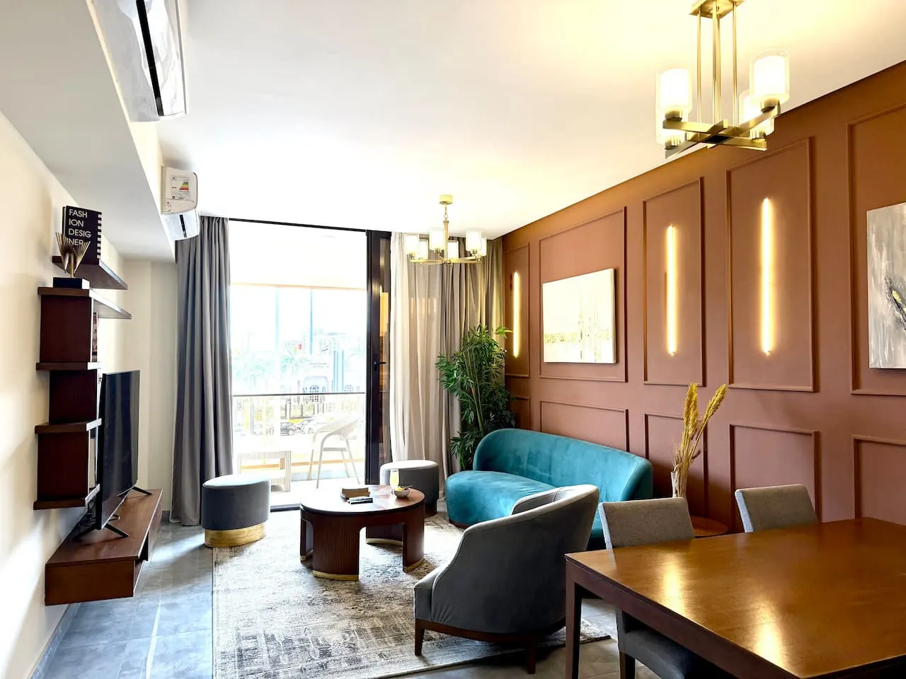 Two-Bedroom with Balcony and Two Baths