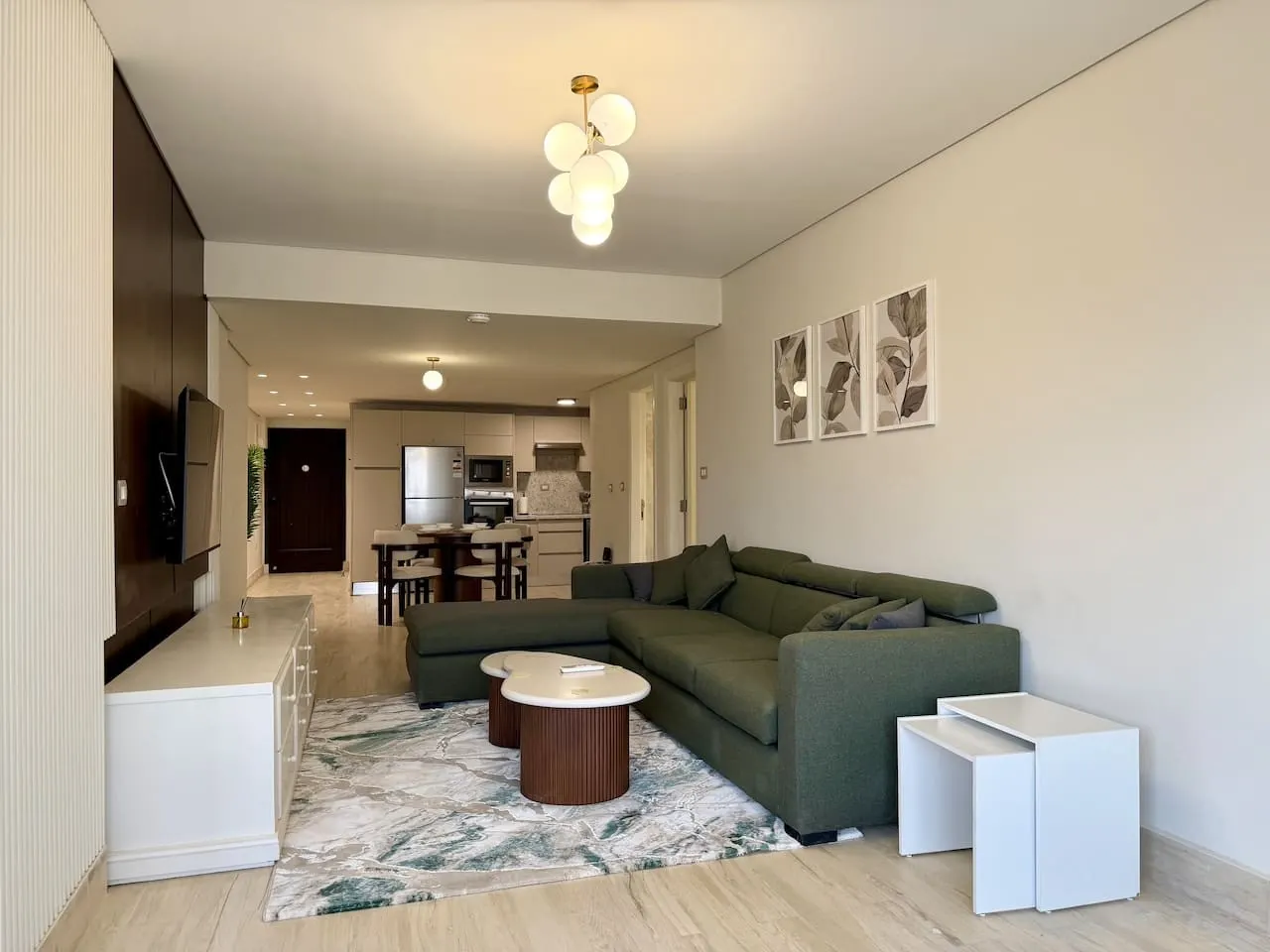 Two-Bedroom with City View and L-Shaped Living Room