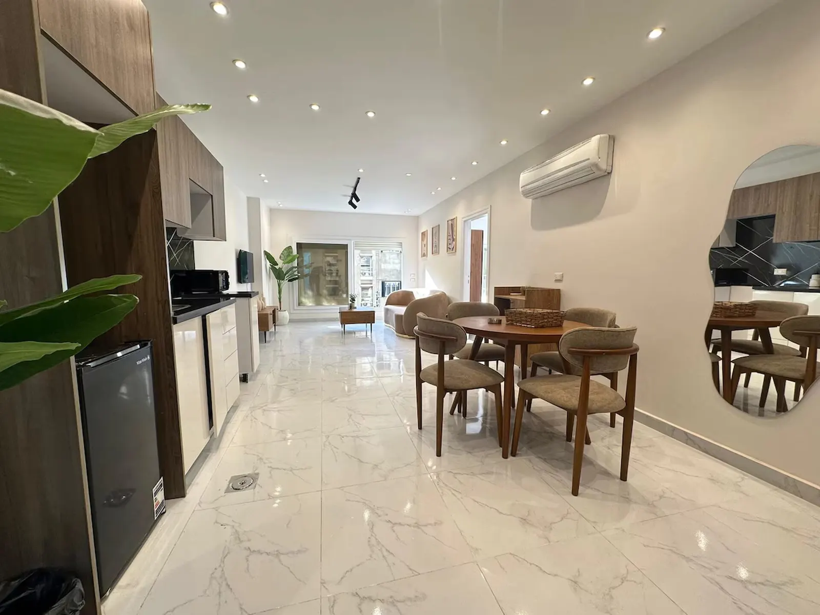 Sunlit Marble Flat — 1-Bedroom, Zamalek (GW1)