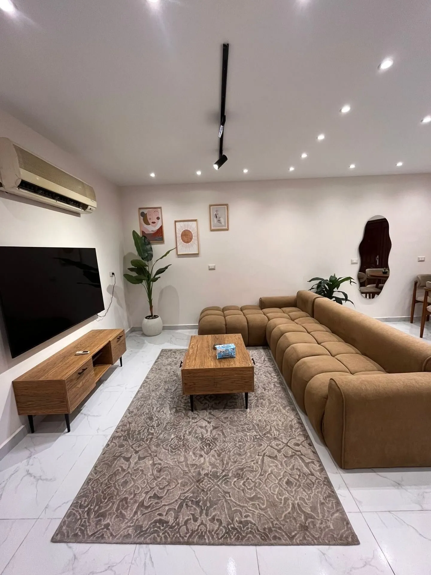 Camel Sofa & Granite Bar — 2-Bedroom, Zamalek (GW3)