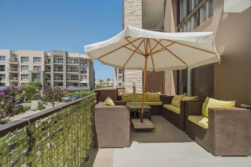 Sunlit 1BR Chalet – Pool View – Marassi, photo 8
