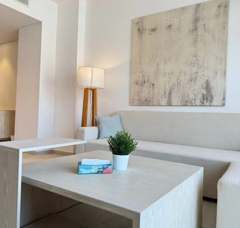 Chic 2BR Serviced Apartment in Fouka Bay | Front Row Sea View Retreat, photo 5