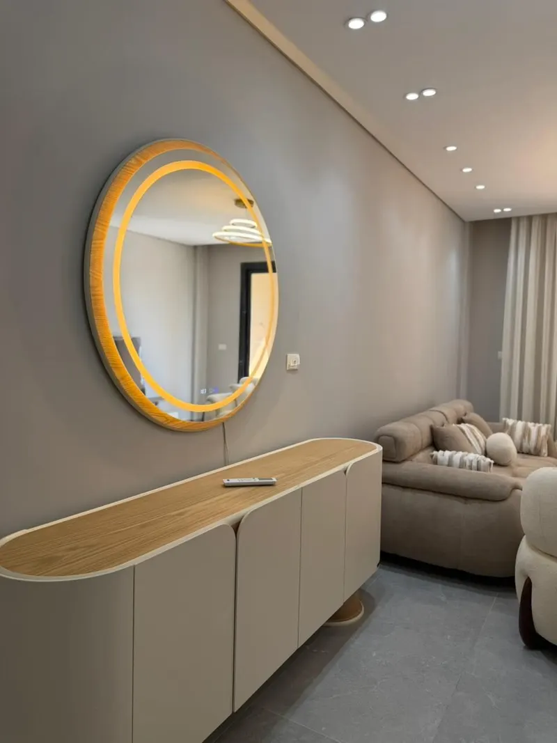 Gold Halo Lights and Garden Doors — 2-Bedroom Apartment, Sheikh Zayed, photo 6
