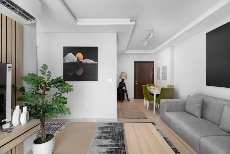White Stallion Living Room — 2-Bedroom Apartment, Sheikh Zayed, photo 4