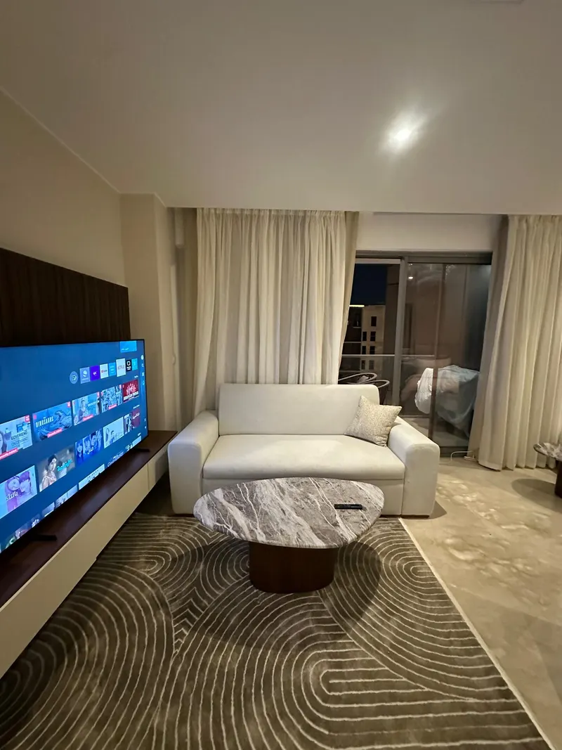 Marble Table and Arched Mirror — Studio, Sheikh Zayed