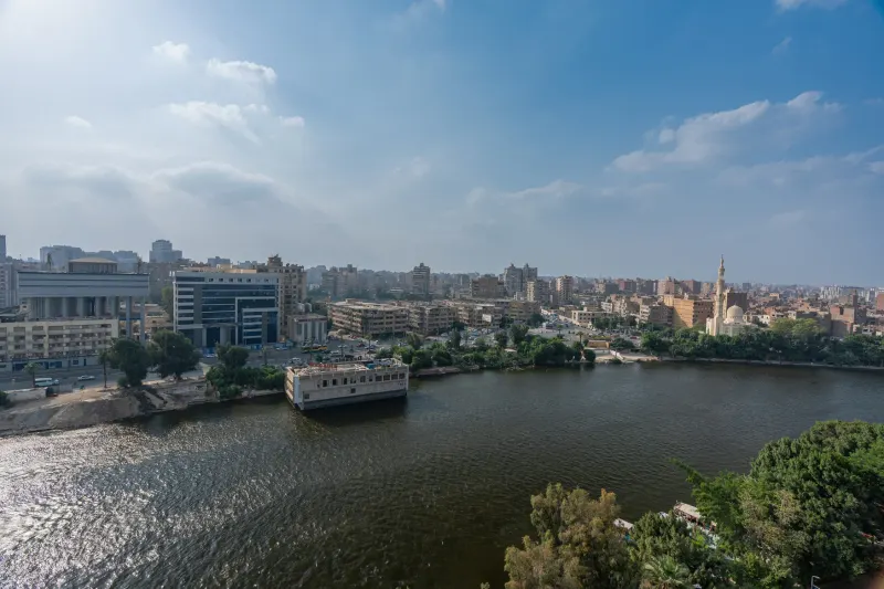 Two Bedroom Apartment Nile view Next to Om Kolthoom Hotel