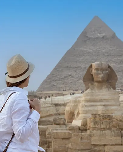 Giza Pyramids and the Sphinx