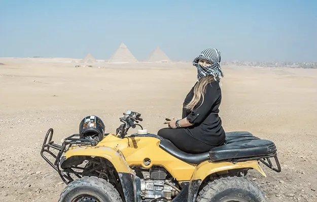 Quad Biking Outside Pyramid Area — 1
