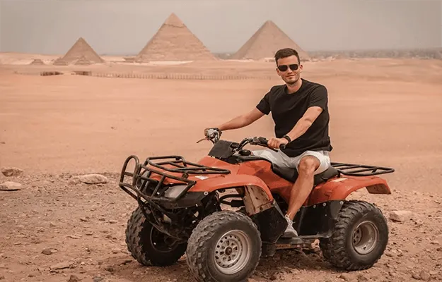 Quad Biking Outside Pyramid Area — 3