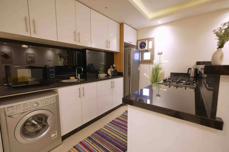 Nasr City 1-Bedroom with Lime Sofa and Gloss-White Kitchen, photo 7