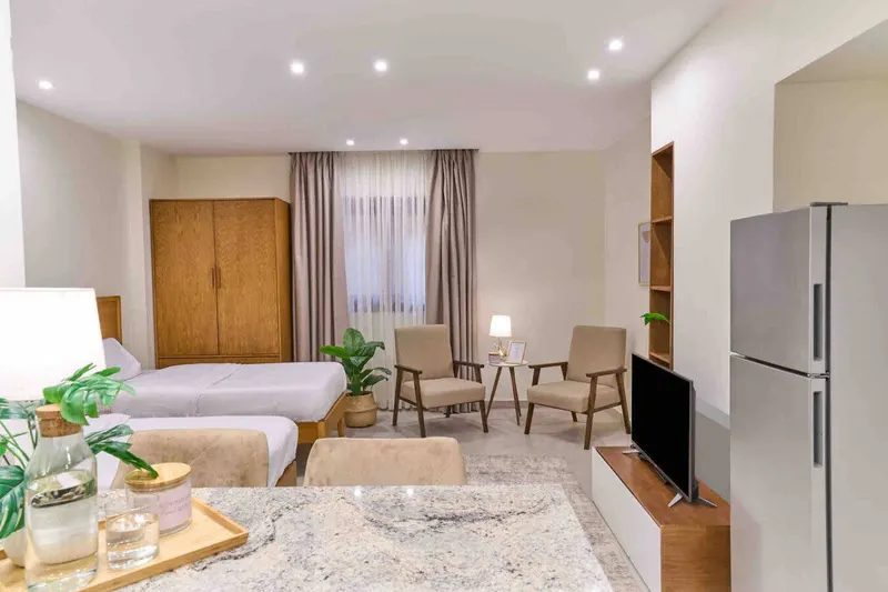 Nasr City Studio with Granite Breakfast Bar and Twin Beds, photo 7