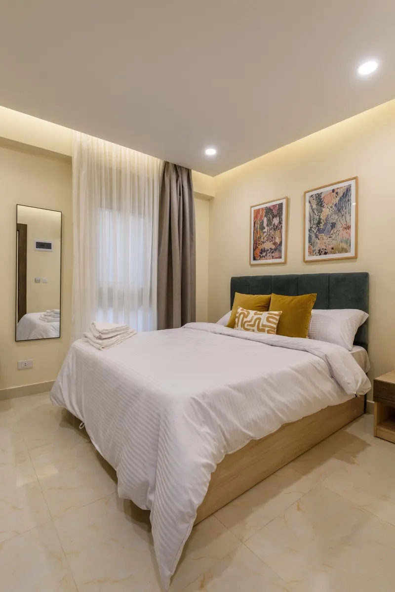 Heliopolis Airport Double Room with Mustard Accents, Upper Floor