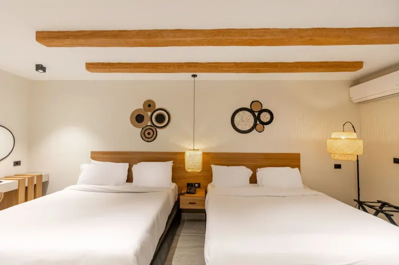 Deluxe Twin Room with Pyramids View — La Boutique Hotel