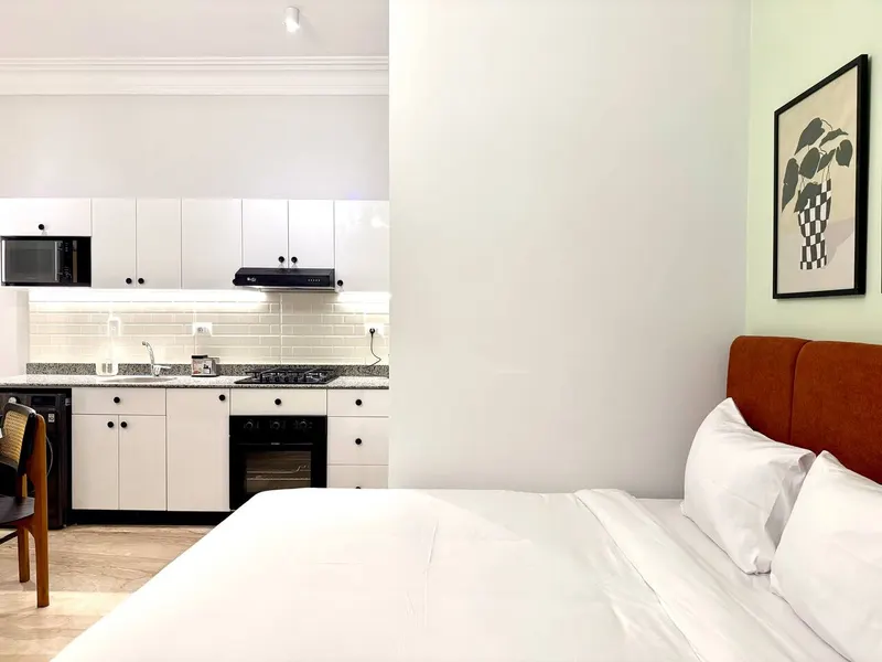 Studio with Balcony, Workspace and Gym Access, photo 7