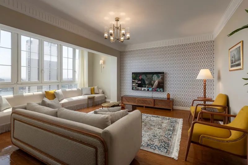 Vintage Three-Bedroom with Nile Views on the Corniche
