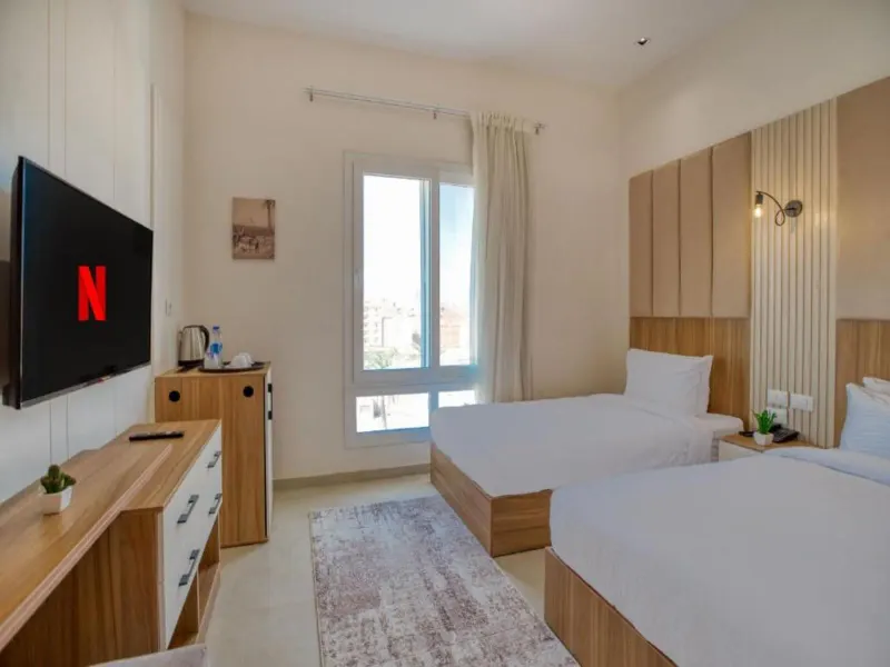 Standard Twin Room with Pyramids View — Mazar Pyramids Hotel