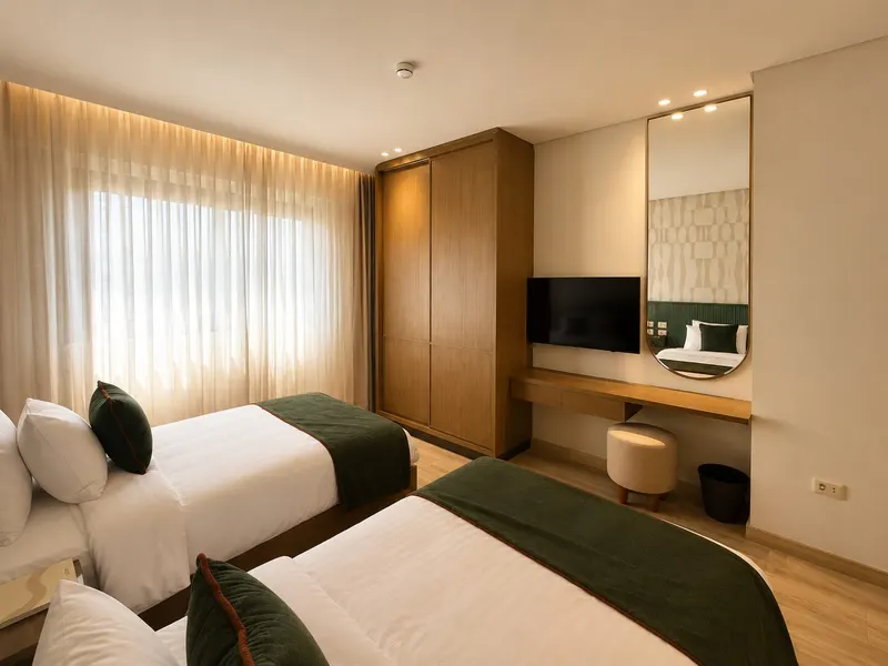 Deluxe One-Bedroom Apartment, Twin Beds — NOMA New Cairo