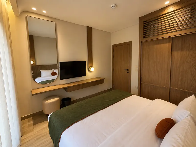 One-Bedroom Apartment with Balcony, Double Bed — NOMA New Cairo