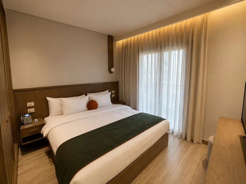 One-Bedroom Apartment with Balcony, Double Bed — NOMA New Cairo, photo 3