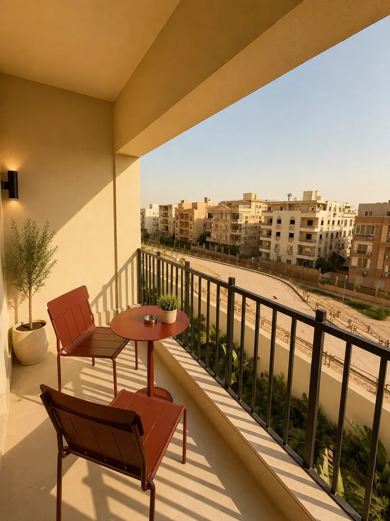 One-Bedroom Apartment with Balcony, Twin Beds — NOMA New Cairo, photo 8