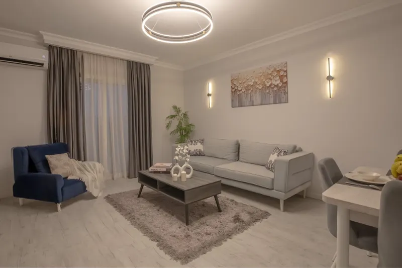 Driftwood Grey Apartment — 2-Bedroom, Al Rehab