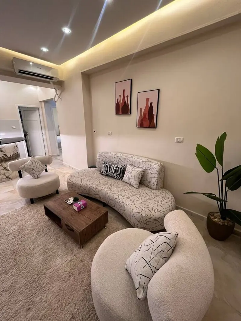 Bouclé & Marble Hideaway — 3-Bedroom, Zamalek