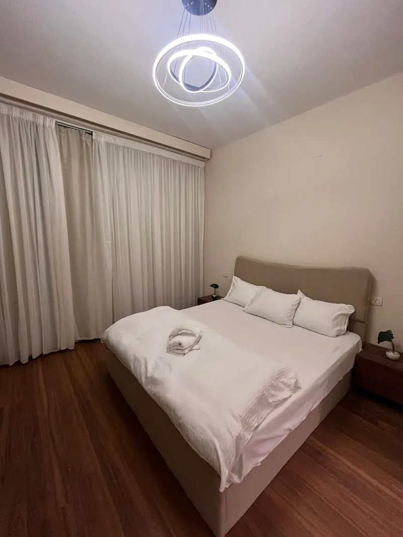 Sheer Curtains & Walnut Floors — 3-Bedroom, Zamalek, photo 5