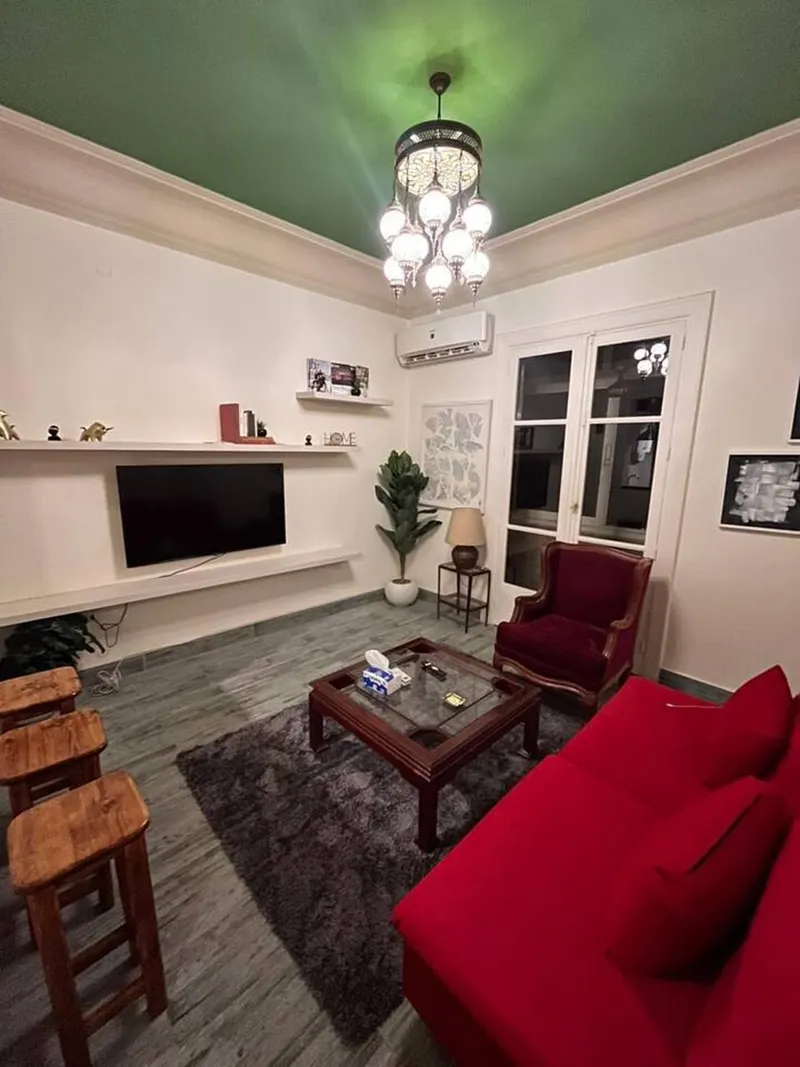 Green Ceilings & Lantern Light — 1-Bedroom, Zamalek