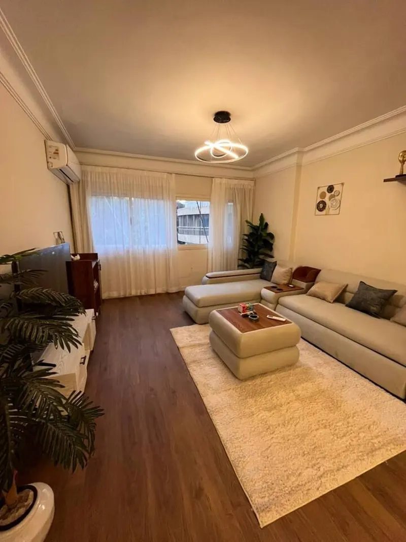 Cream Lounge & Teak Balcony Flat — 2-Bedroom, Zamalek, photo 5